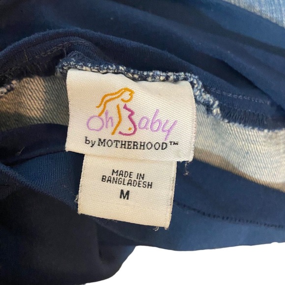 OH Baby by Motherhood Maternity Capri Belly Band Jeans Size Medium Retro - Picture 3 of 11